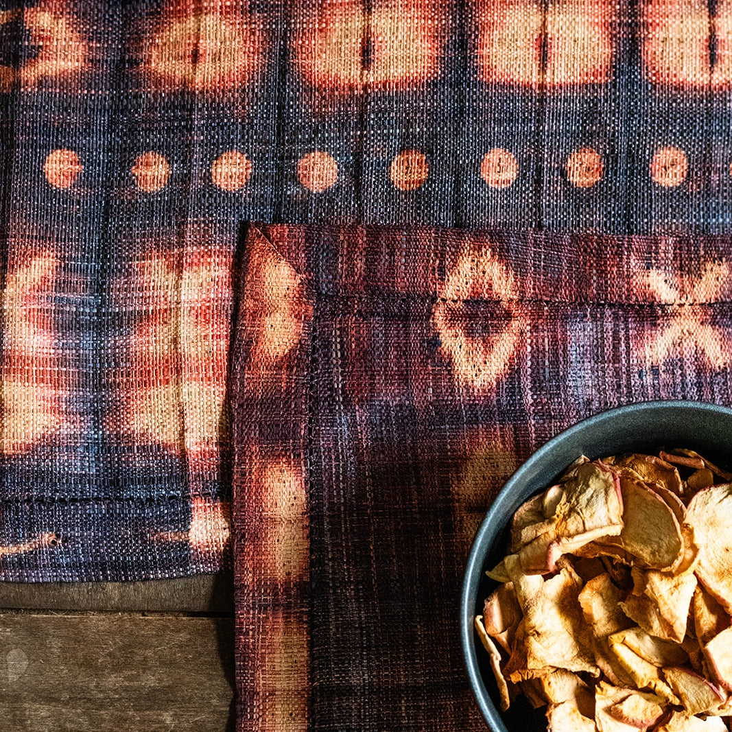 Raffia Shibori Table Runner