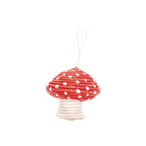 Woven Mushroom Ornament