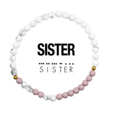 Sister Morse Code Bracelet