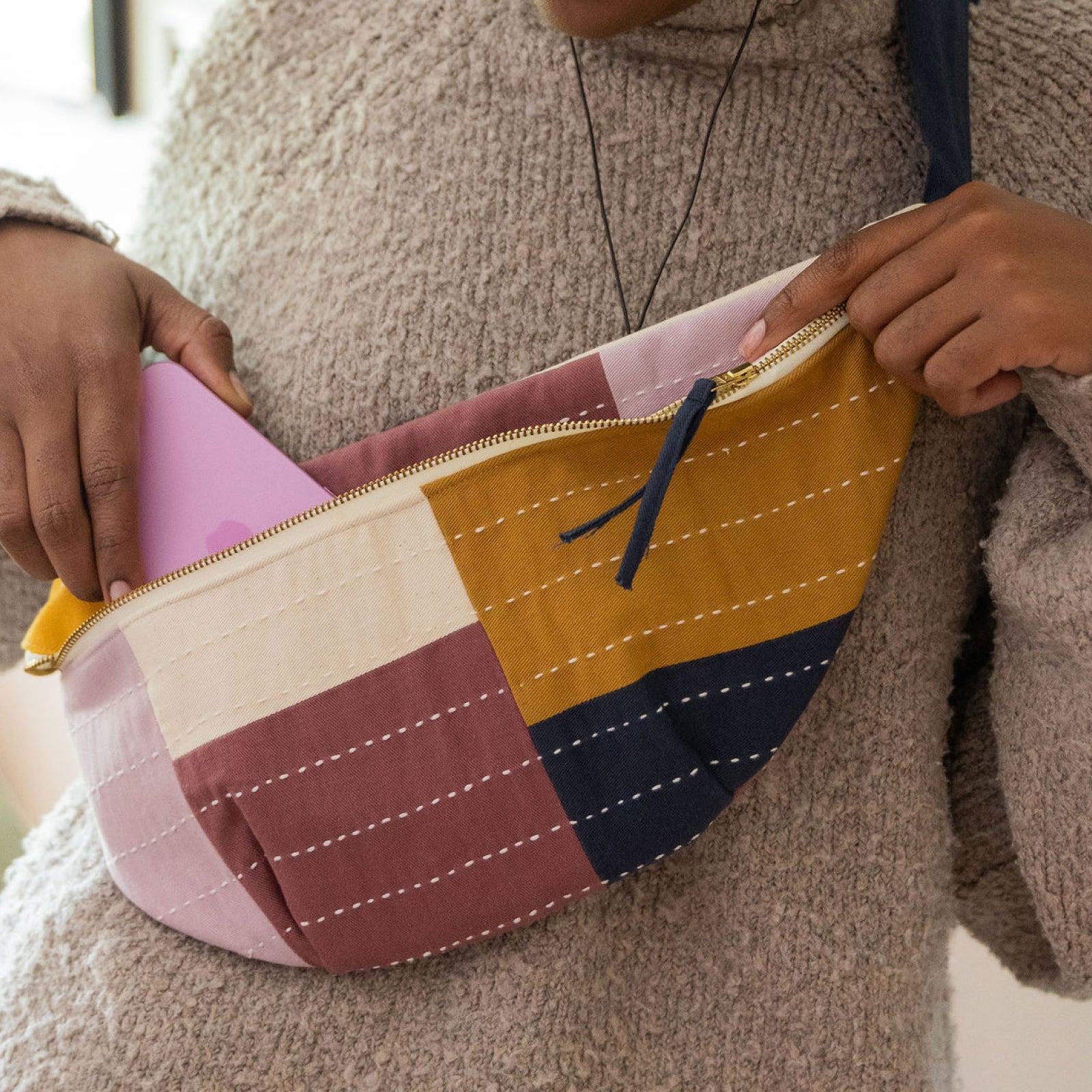 Checkered Sling Bag