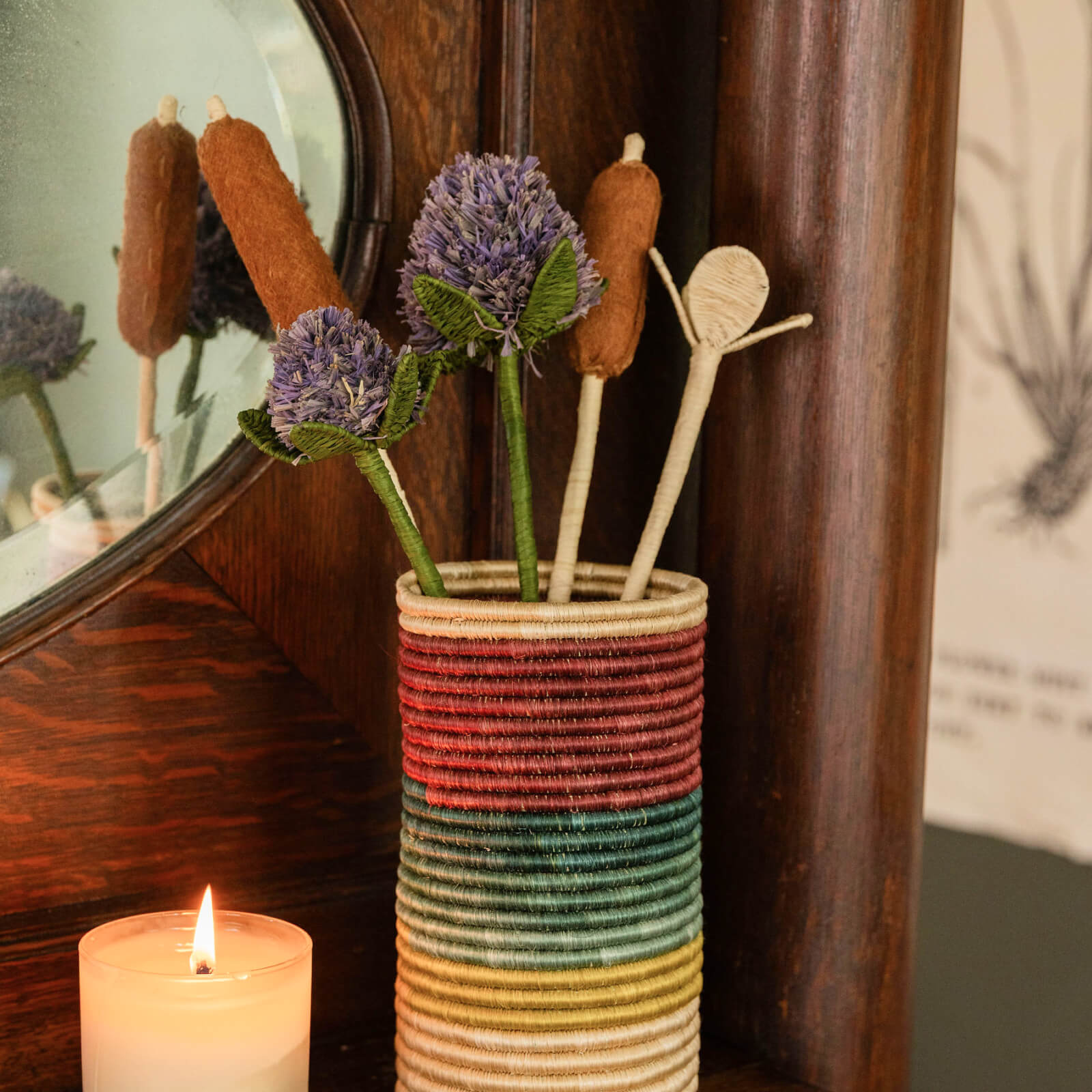 12" Craft Cattails Set