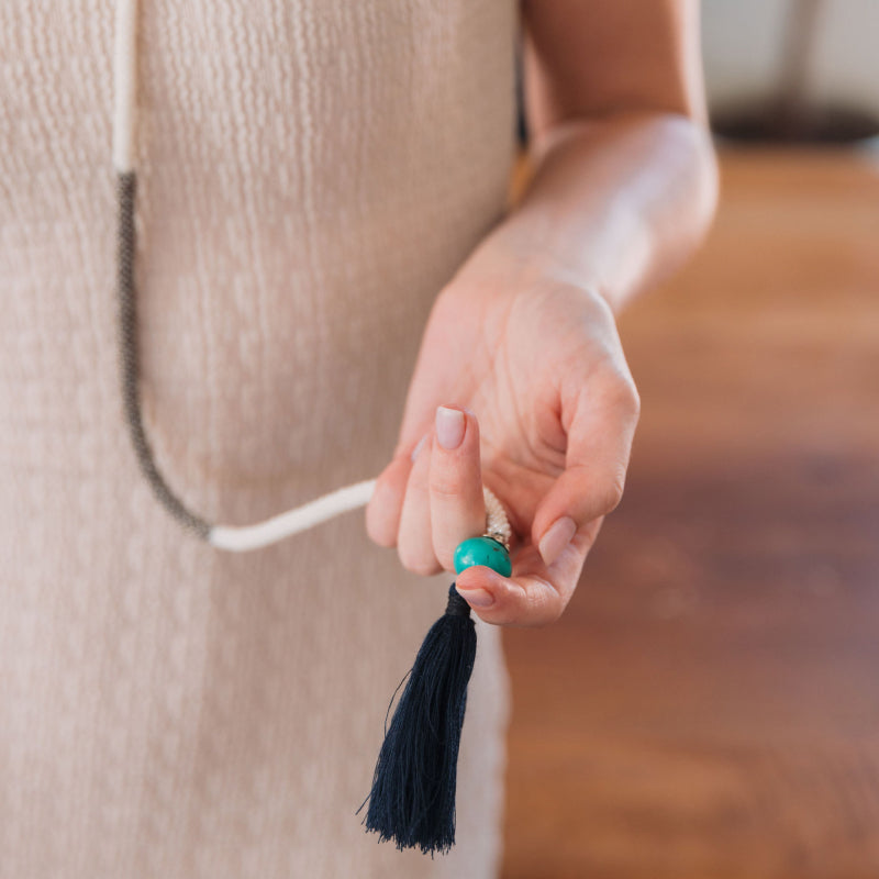Beaded Rope Lariat Necklace