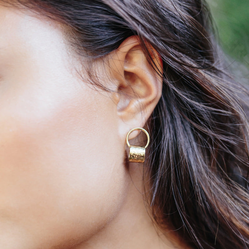Handcrafted Hammered Earrings