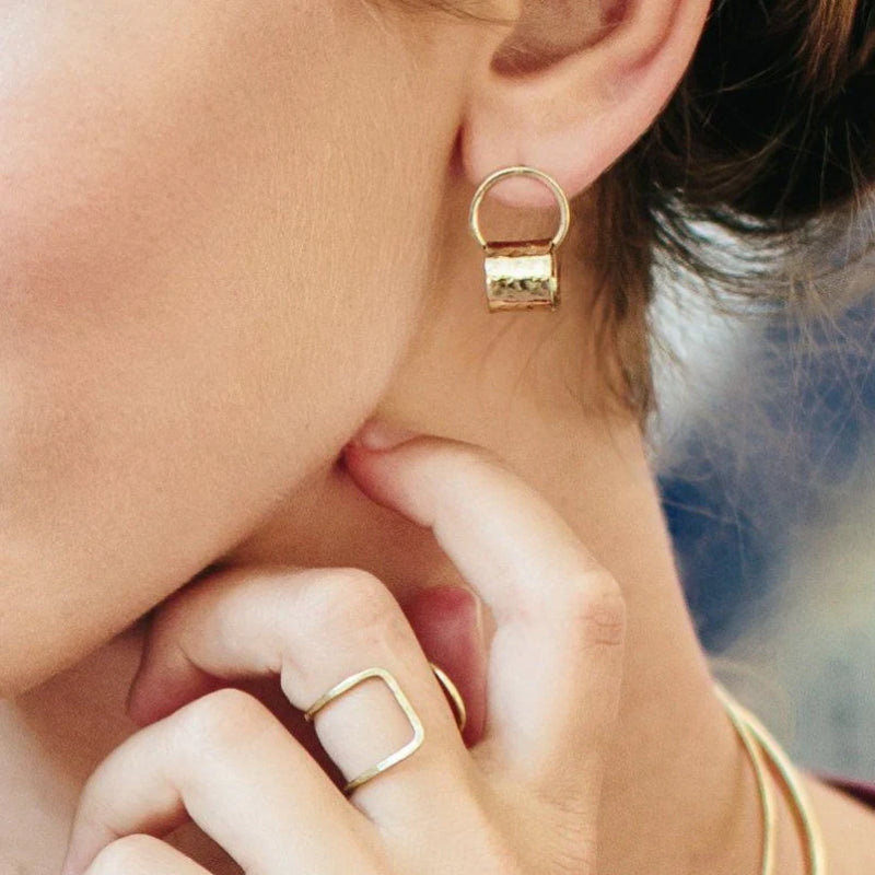 Handcrafted Hammered Earrings