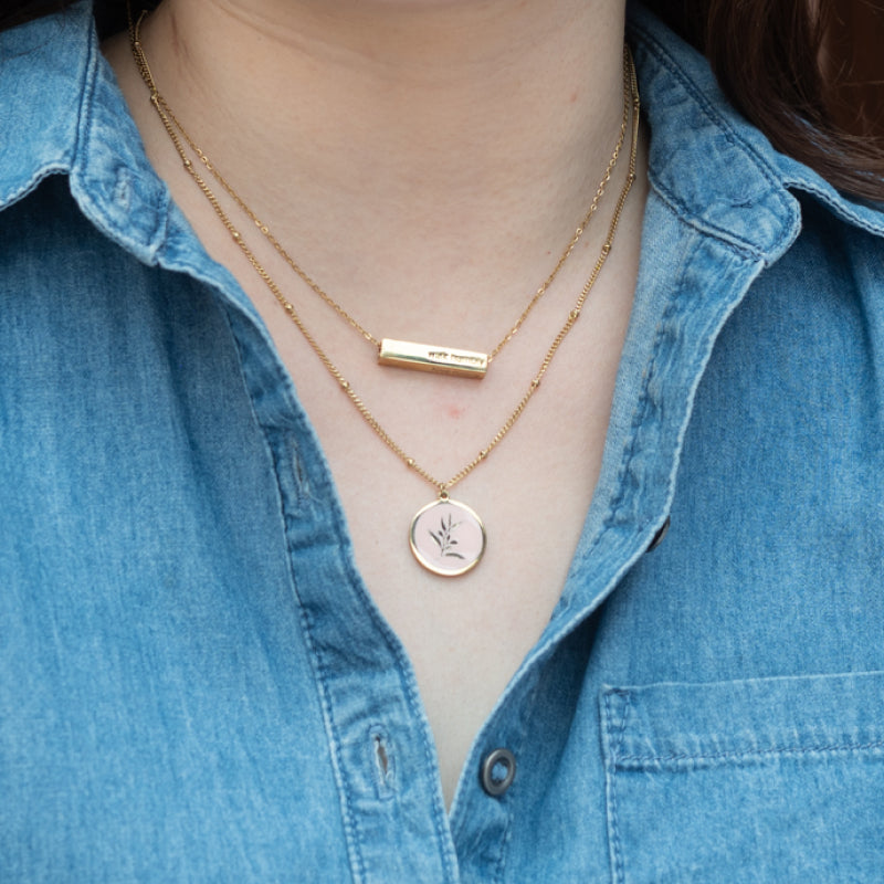 Resilience Leaf Pendant Necklace