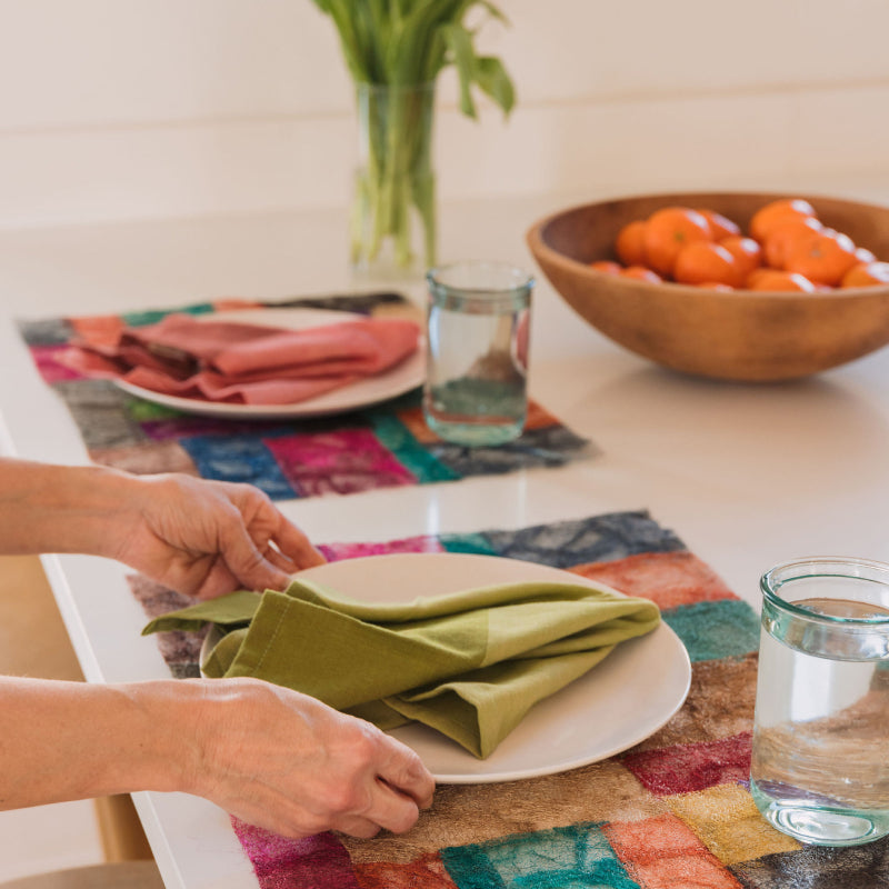 Wild Silk Patchwork Placemat Set