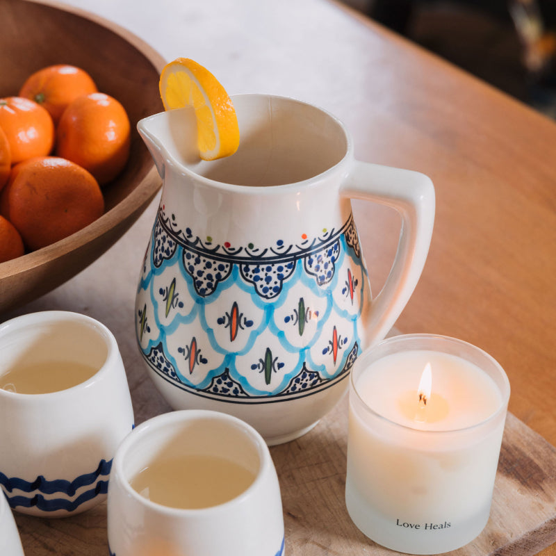 Handpainted Ceramic Pitcher