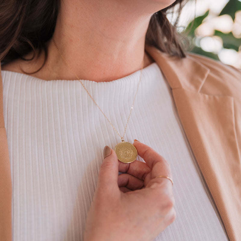 Thistle Signet Necklace