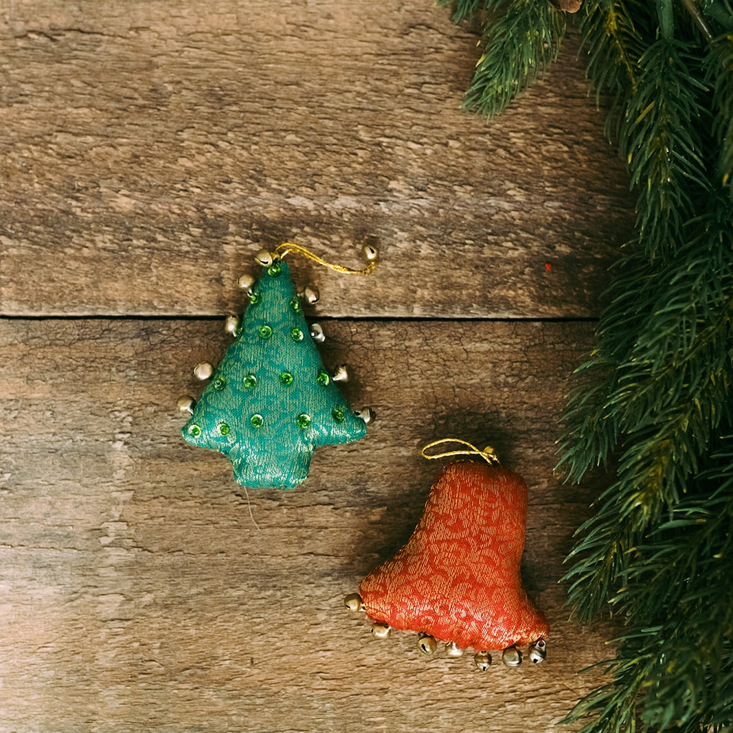 Bell & Tree Ornament