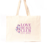 Love Heals Club Canvas Tote