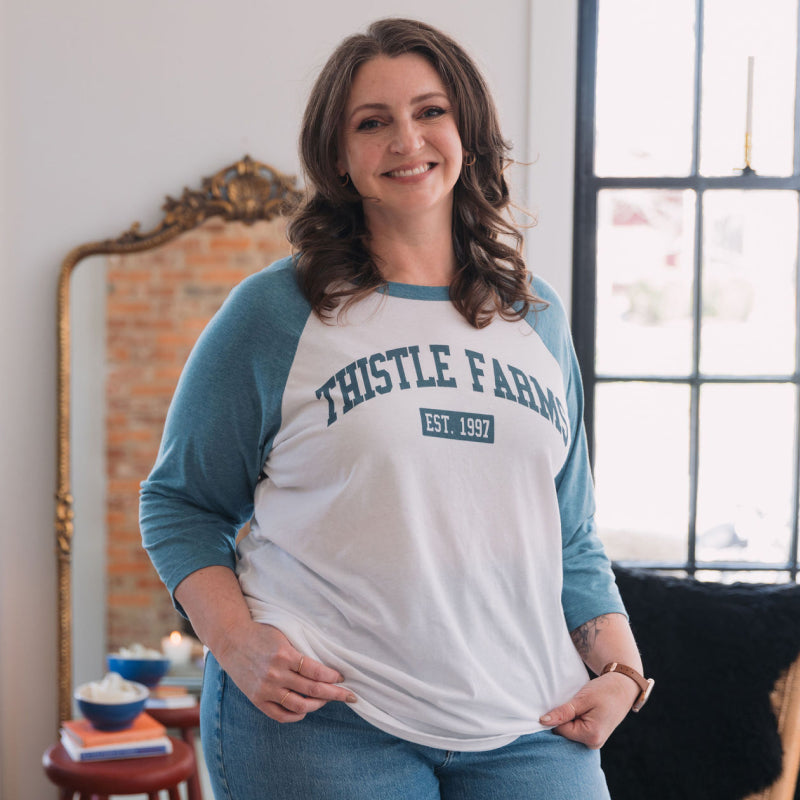3/4 Sleeve Thistle Farms Est Baseball Tee