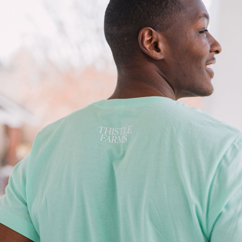 Short Sleeve Mint Crossword Tee