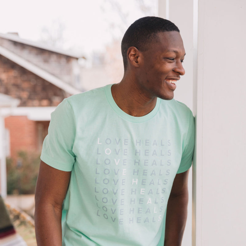 Short Sleeve Mint Crossword Tee