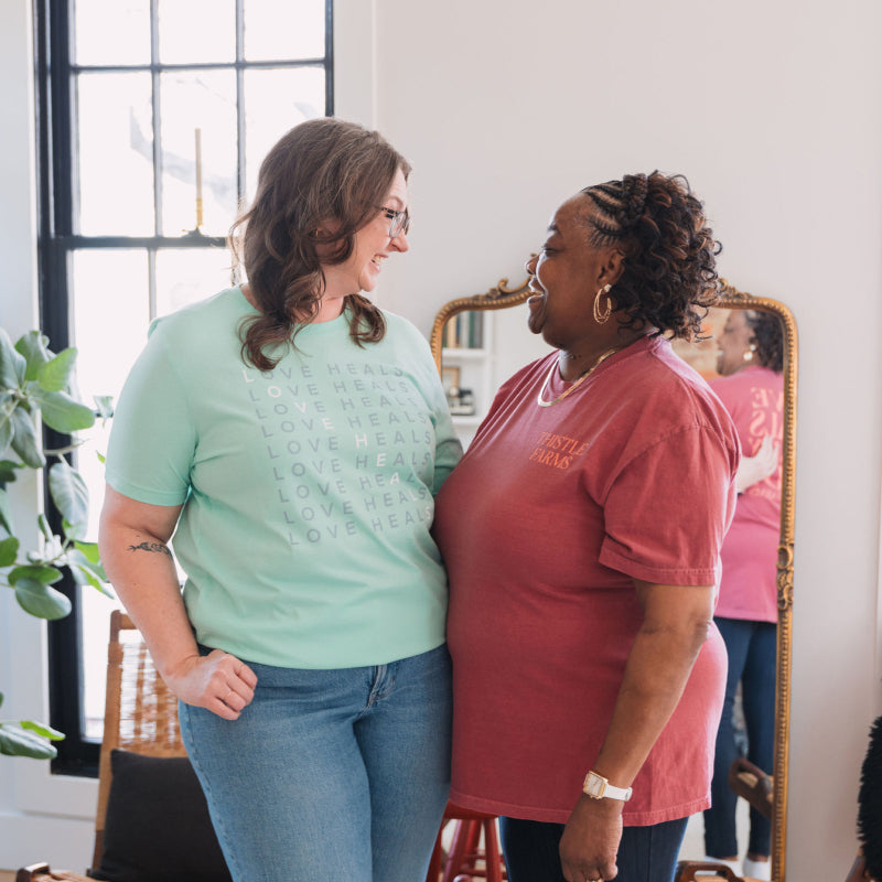 Short Sleeve Mint Crossword Tee