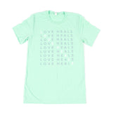Short Sleeve Mint Crossword Tee