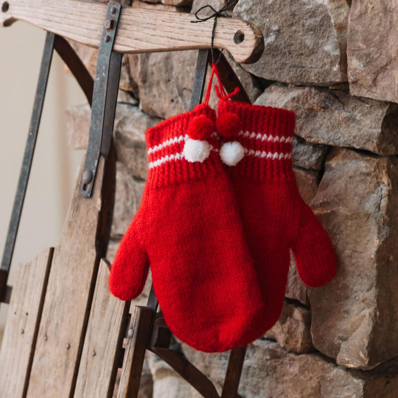 Kids' Santa Mittens