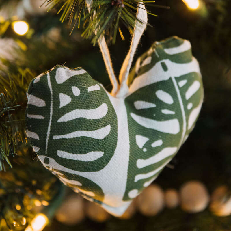 Handprinted Heart Ornament