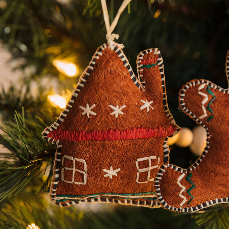 Colorful Gingerbread Ornament Set