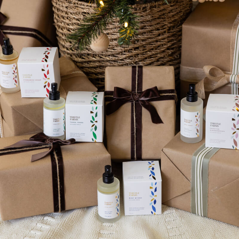 Mint Myrrh Candle + Room Mist Bundle