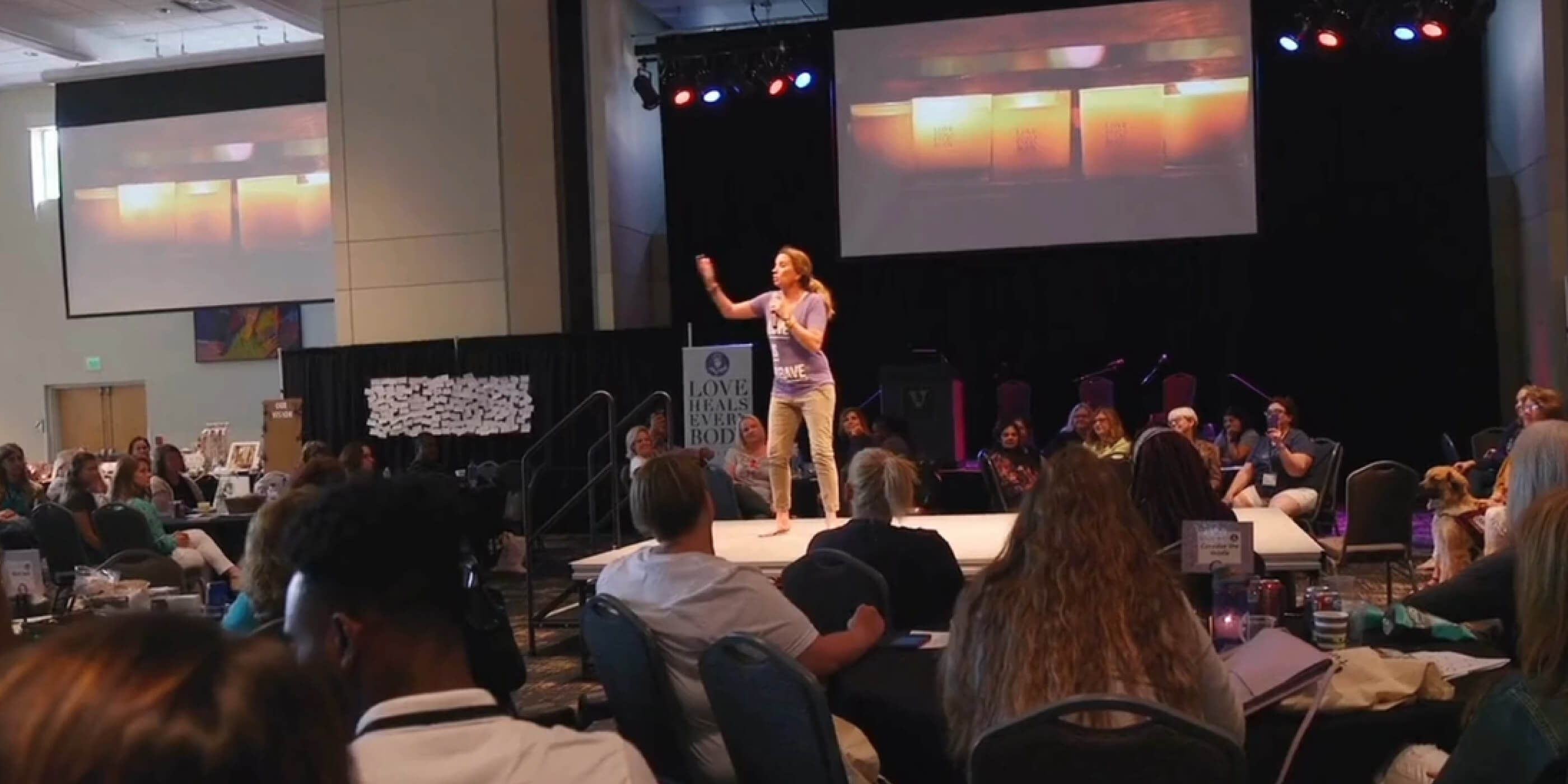 Becca Stevens talking at National Conference