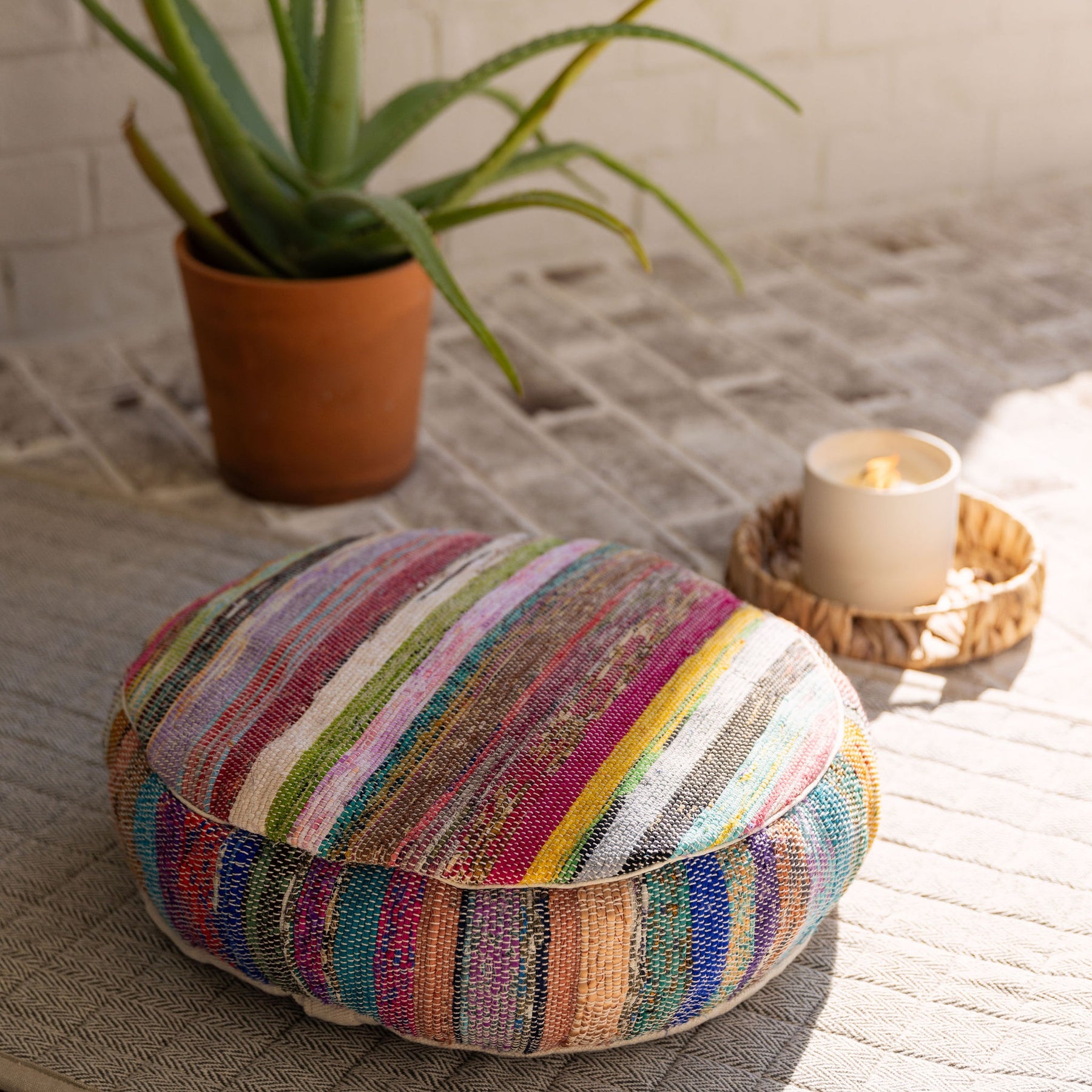 Upcycled Meditation Cushion