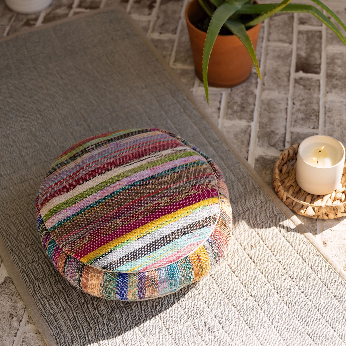 Upcycled Meditation Cushion