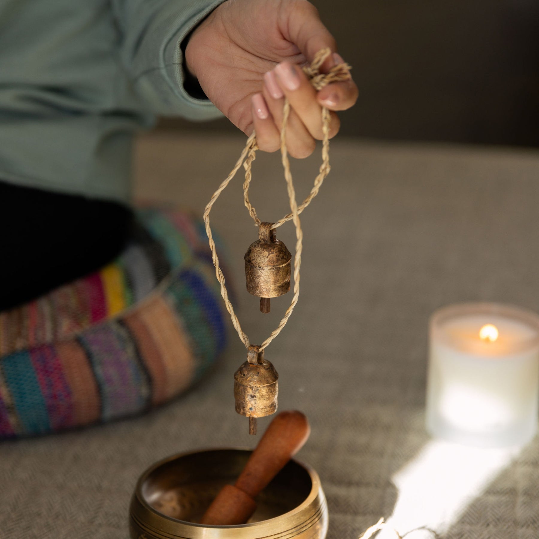 Upcycled Meditation Cushion