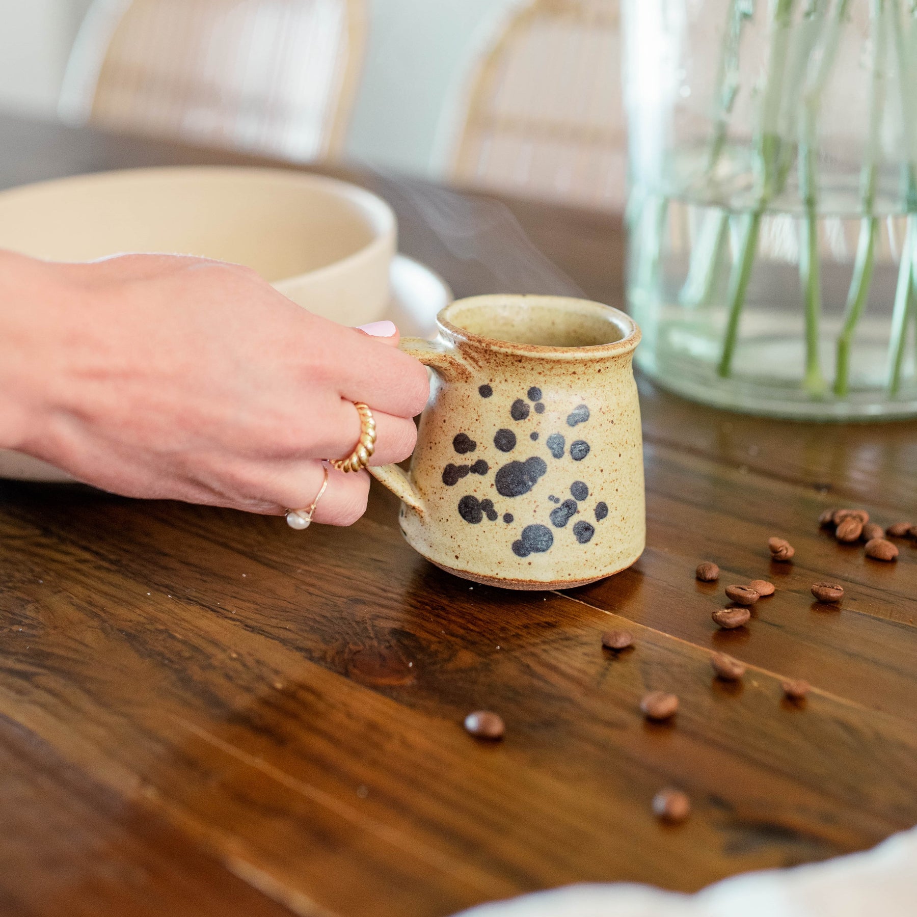 Freckled White Mug