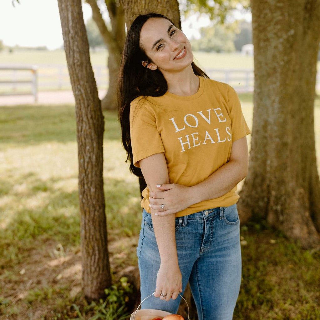 Mustard Love Heals Tee