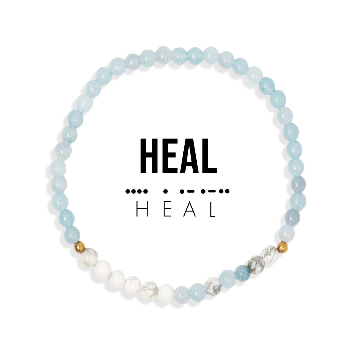Heal Morse Code Bracelet
