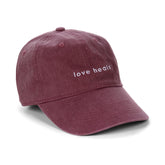 Love Heals Burgundy Hat