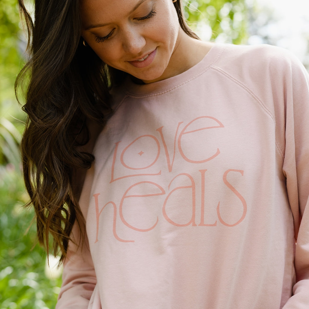 Love Heals Blush Sweatshirt