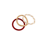 Burgundy Gold Combo  Bracelet Set