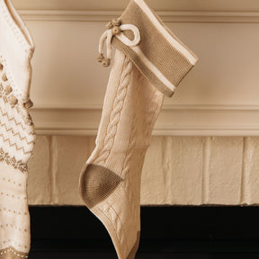 Handknit Cotton Stocking