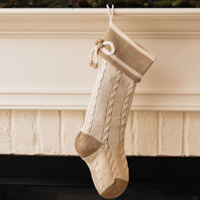 Handknit Cotton Stocking