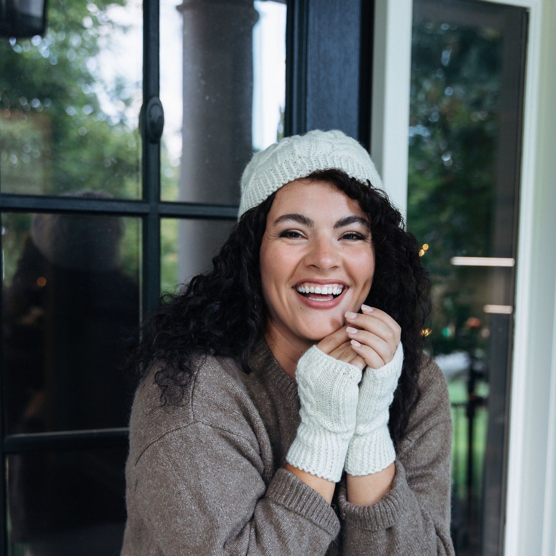 Cableknit Fingerless Gloves