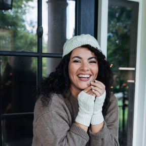 Cableknit Fingerless Gloves