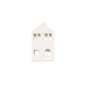 Ceramic White Tea Light / Candle House