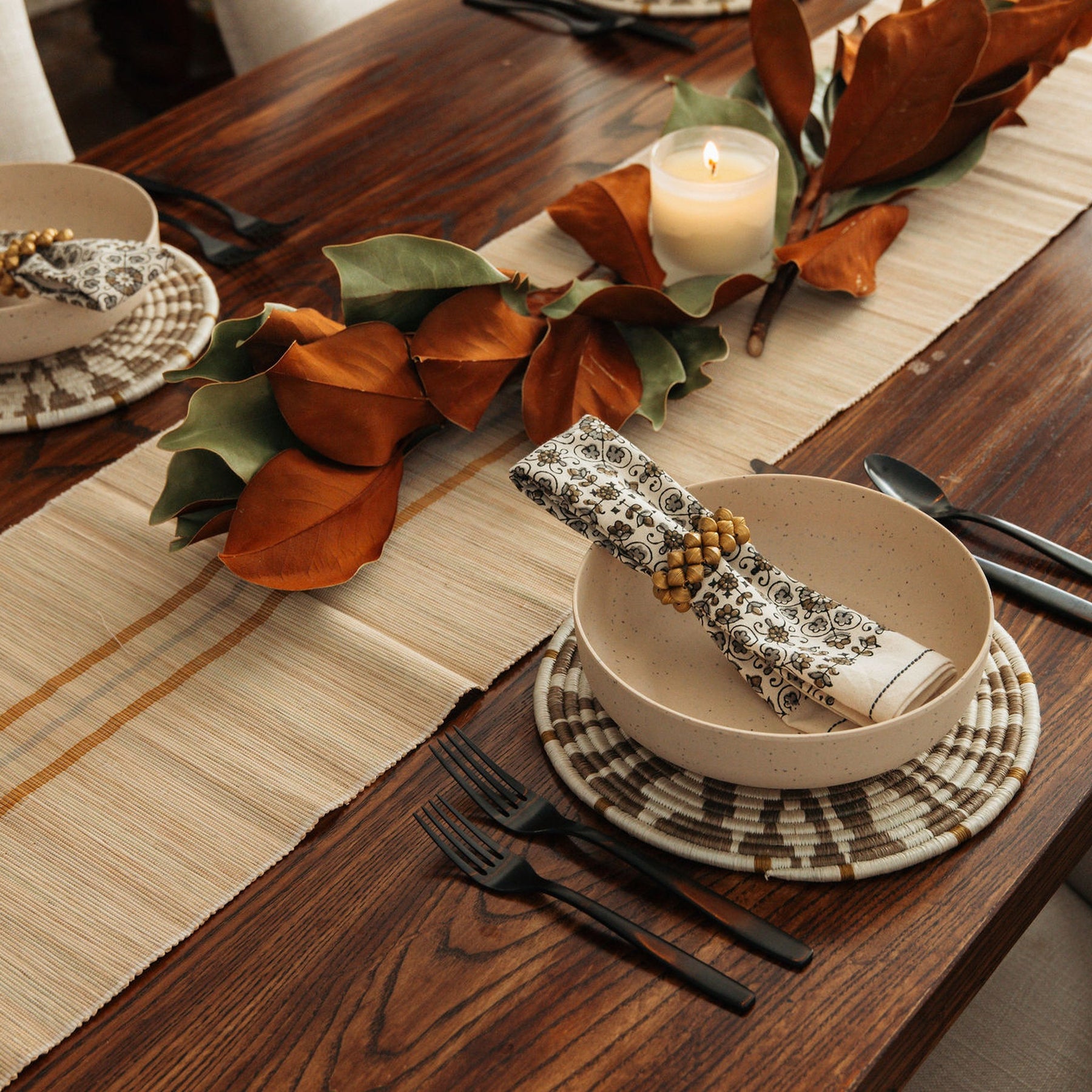 Golden Light Table Runner