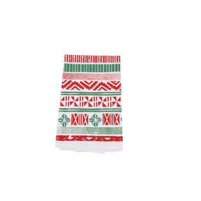 Hand Printed Holiday Tea Towel