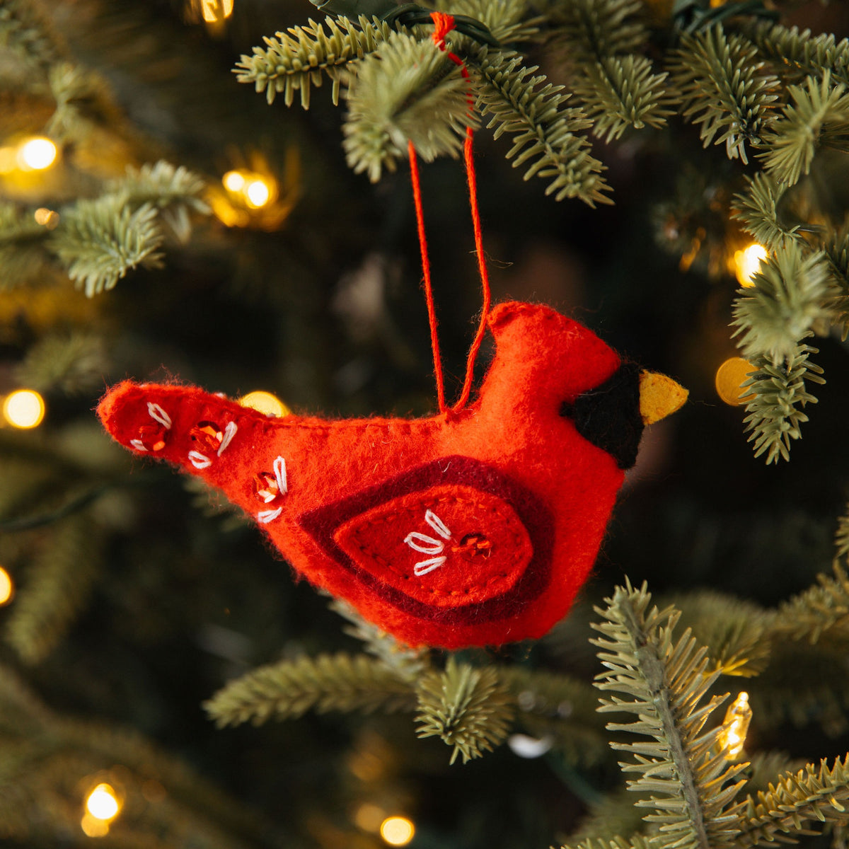 Hand-Sewn Cardinal Ornament