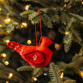 Hand-Sewn Cardinal Ornament