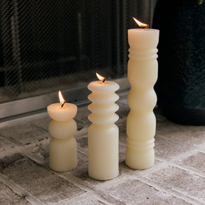 Natural Beeswax Table Candle