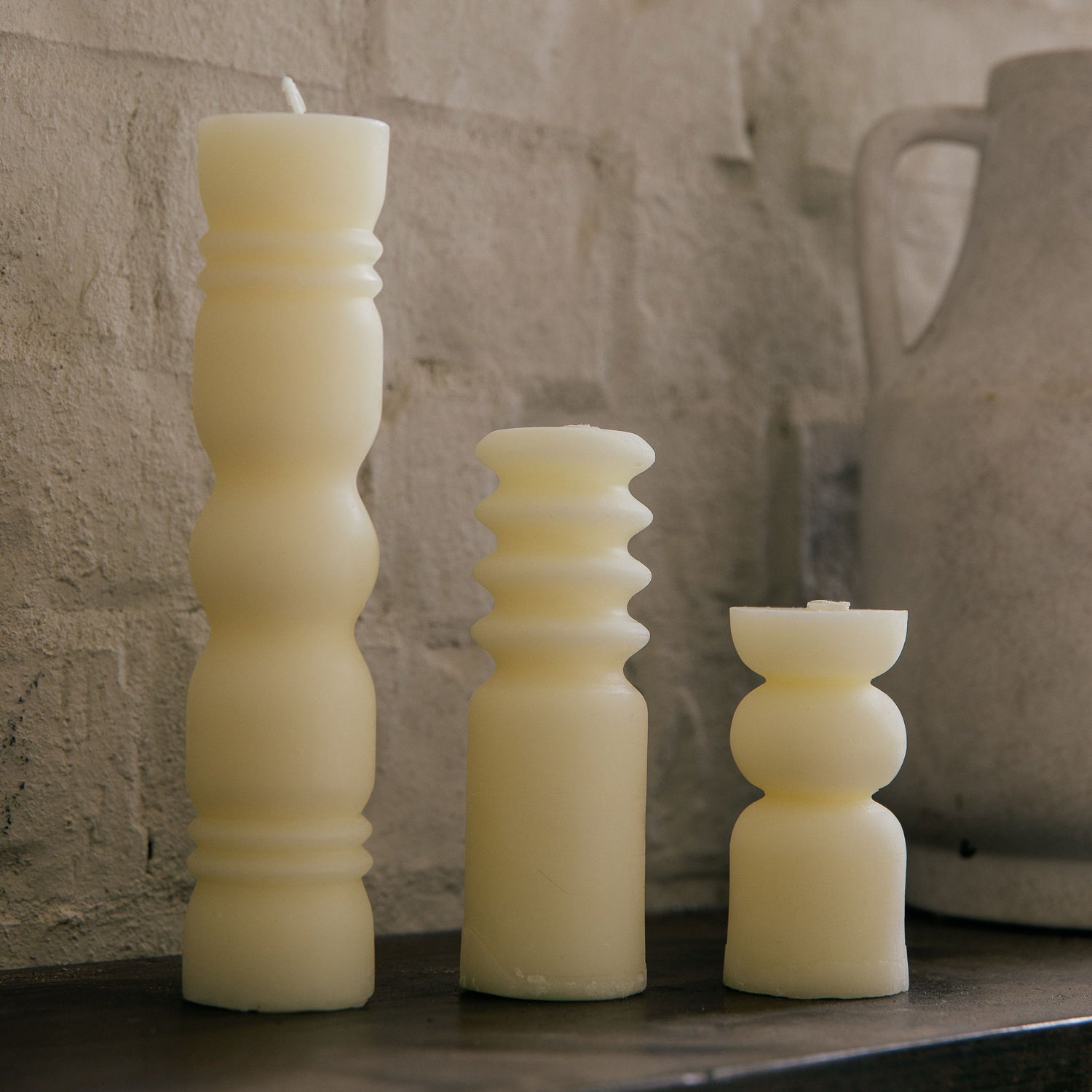 Natural Beeswax Table Candle