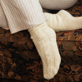 Handknit Cable Socks