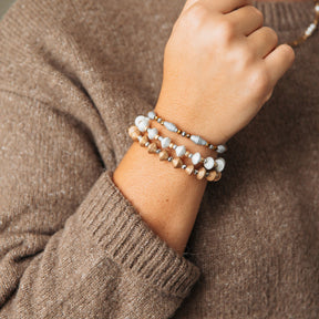 Handmade Paper Bead Bracelet Set