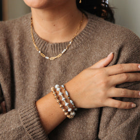 Handmade Paper Bead Bracelet Set