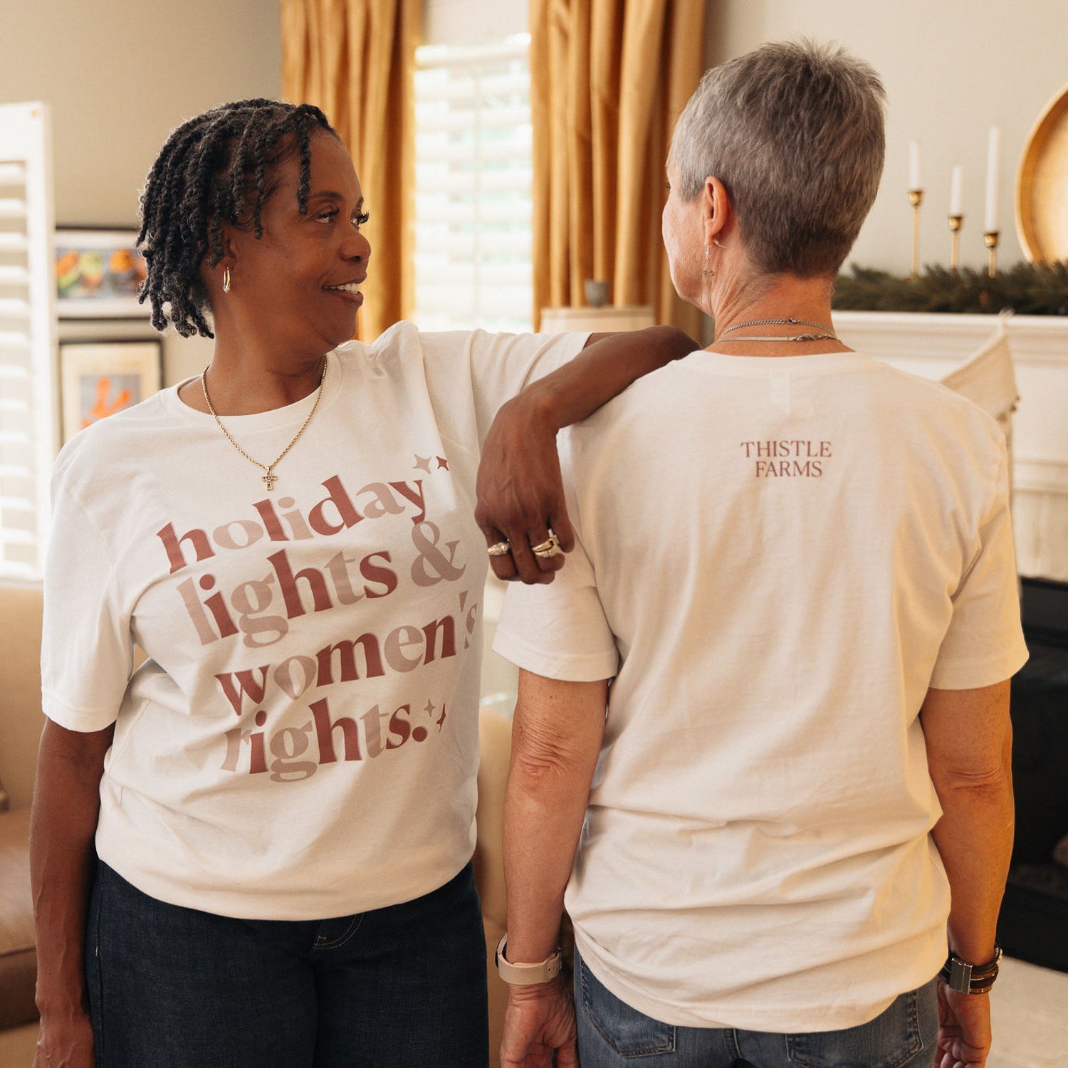 Holiday Lights & Women's Rights Tee