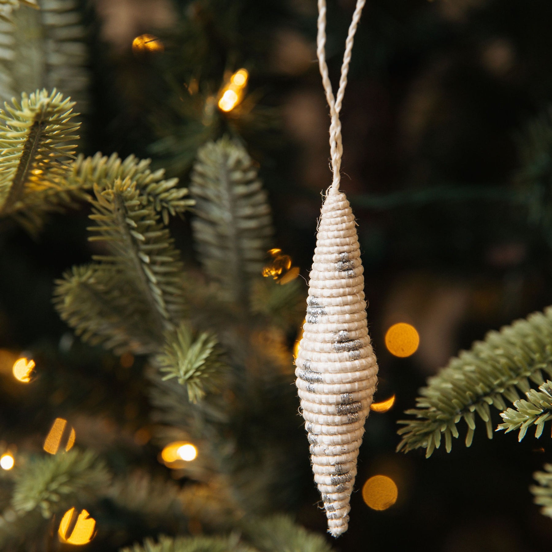 Handwoven Charming Icicle Ornament