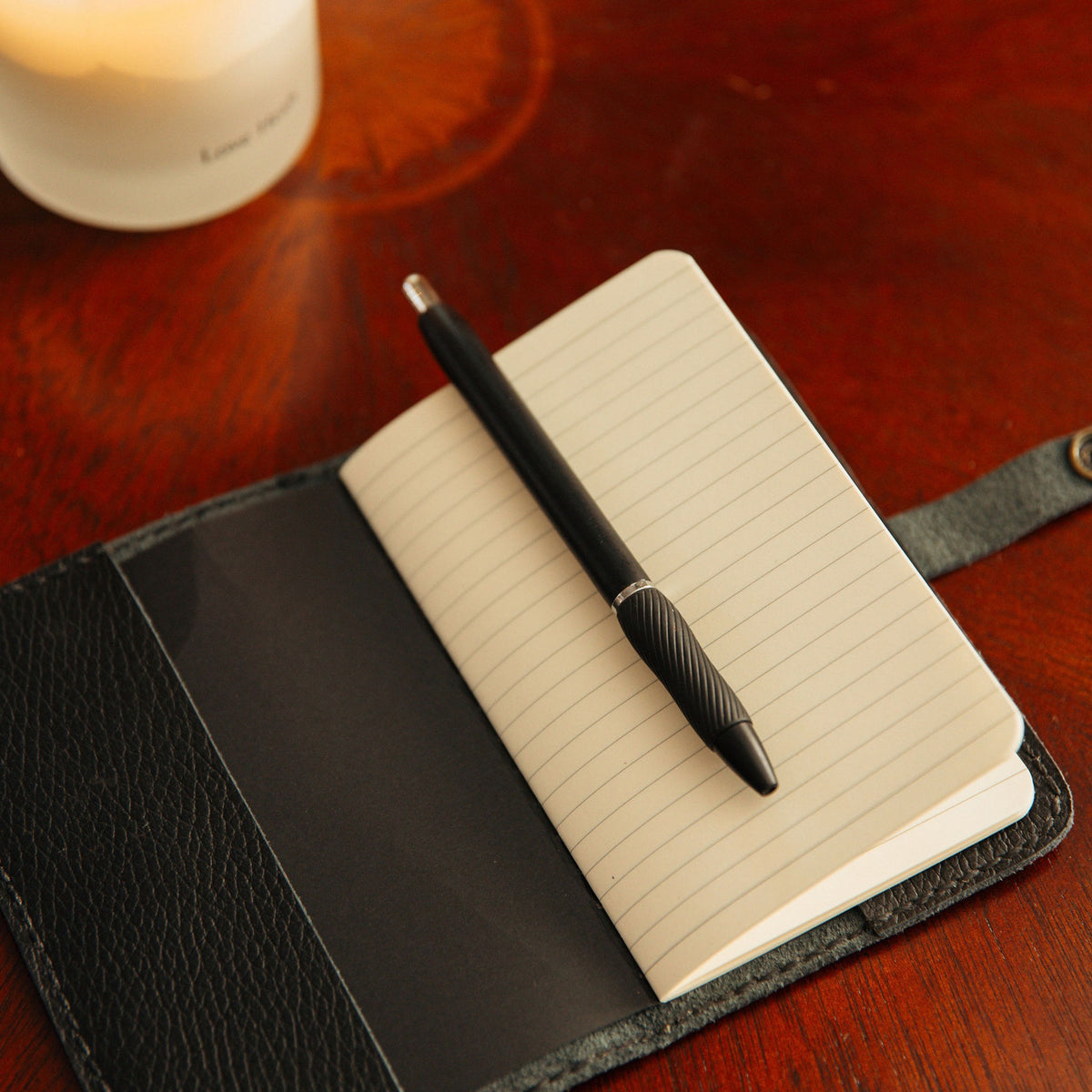 Small Leather Snap Journal